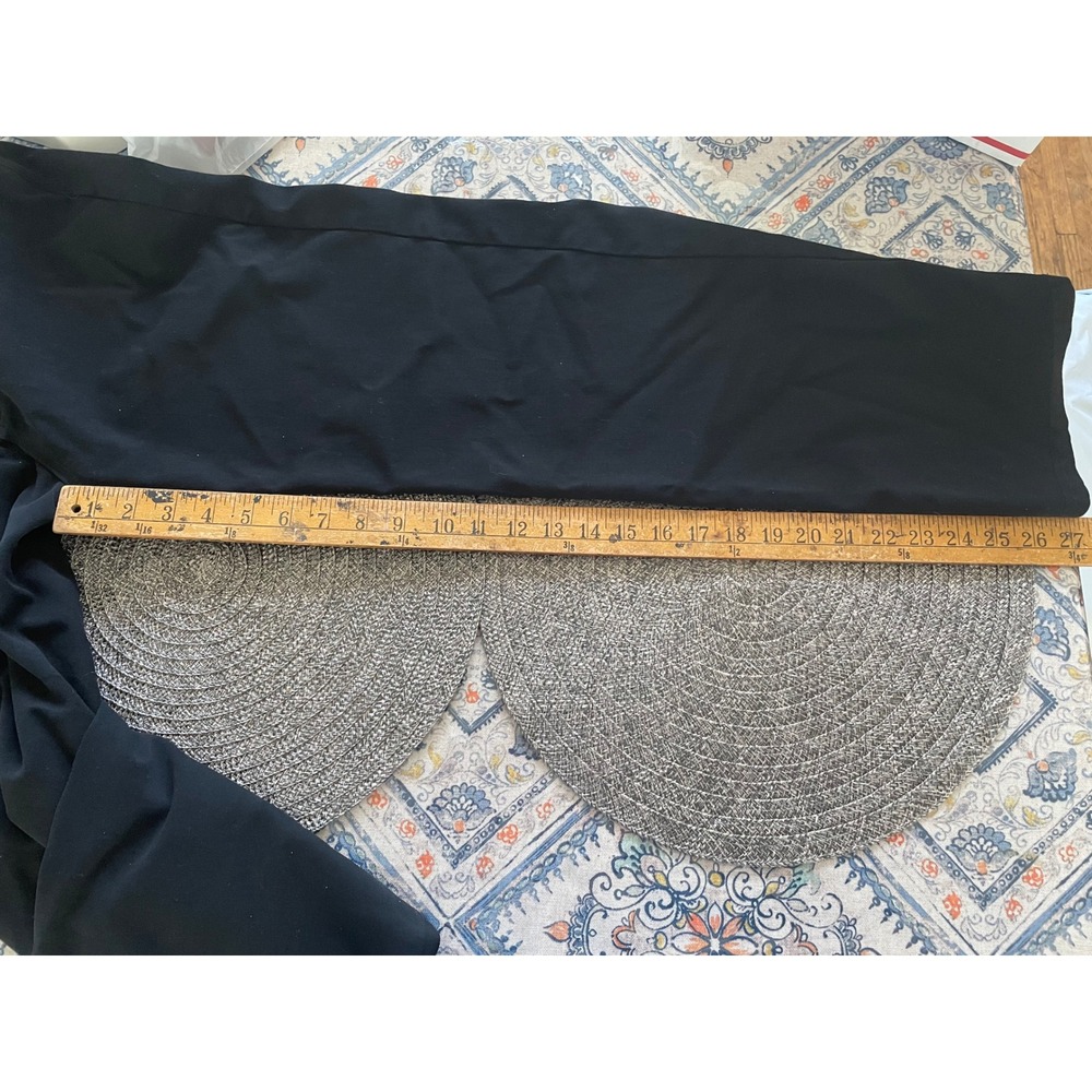 Alexander McQueen Womens Black Wide Leg High Rise Stretch Trousers Size XL - Picture 5 of 5